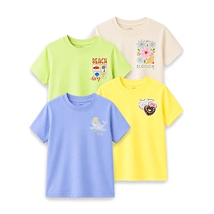 kidbea bamboo unisex kids t-shirt ultra-soft premium half sleeve graphic tee for boys amp girls casual summer wear for toddlers amp kids