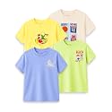 Kidbea Bamboo Unisex Kids T-Shirt Ultra-Soft Premium Half Sleeve Graphic Tee for Boys &amp; Girls, Casual Summer Wear for Toddlers &amp; Kids