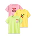 Kidbea Bamboo Unisex Kids T-Shirt Ultra-Soft Premium Half Sleeve Graphic Tee for Boys &amp; Girls, Casual Summer Wear for Toddlers &amp; Kids