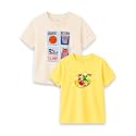 Kidbea Bamboo Unisex Kids T-Shirt Ultra-Soft Premium Half Sleeve Graphic Tee for Boys &amp; Girls, Casual Summer Wear for Toddlers &amp; Kids