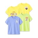 Kidbea Bamboo Unisex Kids T-Shirt Ultra-Soft Premium Half Sleeve Graphic Tee for Boys &amp; Girls, Casual Summer Wear for Toddlers &amp; Kids