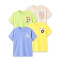 Kidbea Bamboo Unisex Kids T-Shirt Ultra-Soft Premium Half Sleeve Graphic Tee for Boys &amp; Girls, Casual Summer Wear for Toddlers &amp; Kids