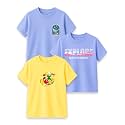 Kidbea Bamboo Unisex Kids T-Shirt Ultra-Soft Premium Half Sleeve Graphic Tee for Boys &amp; Girls, Casual Summer Wear for Toddlers &amp; Kids