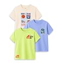 Kidbea Bamboo Unisex Kids T-Shirt Ultra-Soft Premium Half Sleeve Graphic Tee for Boys &amp; Girls, Casual Summer Wear for Toddlers &amp; Kids