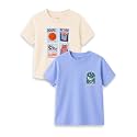 Kidbea Bamboo Unisex Kids T-Shirt Ultra-Soft Premium Half Sleeve Graphic Tee for Boys &amp; Girls, Casual Summer Wear for Toddlers &amp; Kids