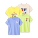 Kidbea Bamboo Unisex Kids T-Shirt Ultra-Soft Premium Half Sleeve Graphic Tee for Boys &amp; Girls, Casual Summer Wear for Toddlers &amp; Kids