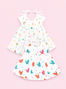 Kidbea Indi Baby Girls Midi Knee Length