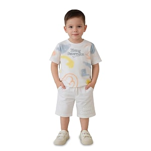 Kidbea Kids Cotton T-Shirt and Shorts Set