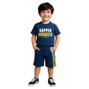 Kidbea Kids Cotton T-Shirt and Shorts Set