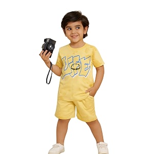 Kidbea Kids Cotton T-Shirt and Shorts Set