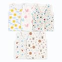 Kidbea Muslin Cotton Baby Jabla Vest | Cute Printed V-Neck, Sleeveless Innerwear for Newborns &amp; Infants