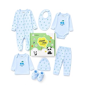 kidbea newborn baby gift set  premium 7-piece clothing set for infant kids