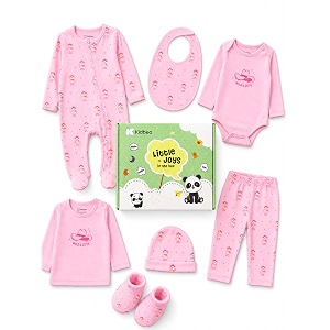kidbea newborn baby gift set  premium 7-piece clothing set for infant kids