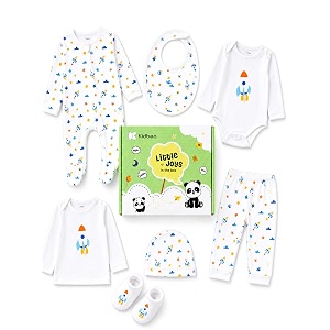 kidbea newborn baby gift set  premium 7-piece clothing set for infant kids