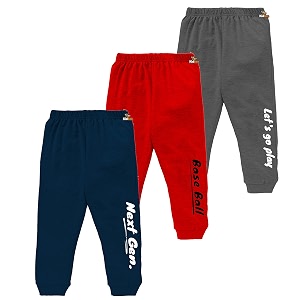 kidbee baby cotton soft pajama track pants printed for boys amp girls regular loose fit set of 3