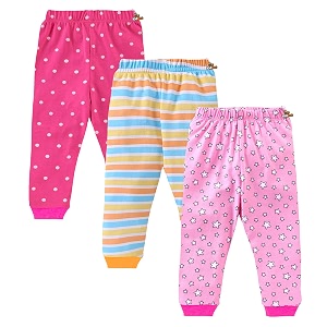 kidbee baby cotton soft pajama track pants printed for boys amp girls regular loose fit set of 3