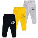 Kidbee Baby Cotton Soft Pajama Track Pants Printed for Boys &amp; Girls (Regular Loose Fit) (Set of 3)