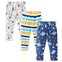 Kidbee Baby Cotton Soft Pajama Track Pants Printed for Boys &amp; Girls (Regular Loose Fit) (Set of 3)
