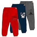 Kidbee Baby Soft Cotton Pajama Track Pants Printed for Baby Boys &amp; Girls (Regular Loose Fit) (Set of 3) 3PC-JK-Pant-A-B