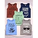 Kidbee Cotton Vests for Boys &amp; Girls Printed (Set of 5)