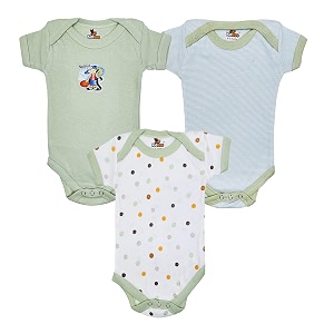Kidbee Newborn Baby Half Sleeve Cotton Sleepsuits