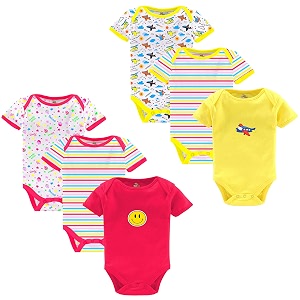 Kidbee Newborn Baby Half Sleeve Cotton Sleepsuits