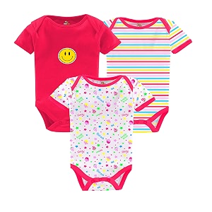 Kidbee Newborn Baby Half Sleeve Cotton Sleepsuits