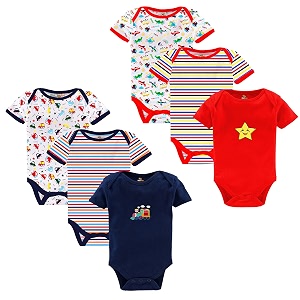 Kidbee Newborn Baby Half Sleeve Cotton Sleepsuits