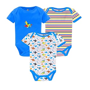 Kidbee Newborn Baby Half Sleeve Cotton Sleepsuits
