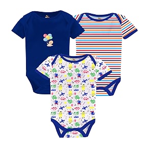 Kidbee Newborn Baby Half Sleeve Cotton Sleepsuits