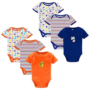 Kidbee Newborn Baby Half Sleeve Cotton Sleepsuits