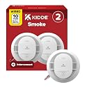 Kidde Smoke Detector, Hardwired &amp; 10-Year Battery Backup, 20SA10, 2 Pack