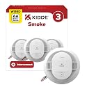 Kidde Smoke Detector, Hardwired with AA Battery Backup, 20SAR, 3 Pack