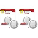 Kidde Smoke Detector, Hardwired with AA Battery Backup, 20SAR, 2 Pack