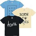 kiddeo Boys Cotton Halfsleeve T Shirts Pack