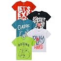 kiddeo Boys Cotton Printed Regular Fit T-ShirtPack