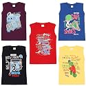 kiddeo Kids Boys Sleeveless Tshirts 02 Pack