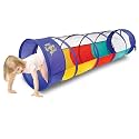 Kiddey Play Tunnel for Kids | Crawl Tunnels with See Through Sides | Outdoor &amp; Indoor Multicolored Tent for Dogs, Toddlers, and Babies | Pop Up Baby Crawling Backyard Tunnel | Balls NOT Included