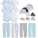 Kiddiezoom Unisex Baby Layette Essentials Giftset Clothing Set 19-Piece For Newborn Baby