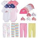 Kiddiezoom Unisex Baby Layette Essentials Giftset Clothing Set 19-Piece