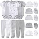 Kiddiezoom Unisex Baby Layette Essentials Giftset Clothing Set 19-Piece For Newborn Baby