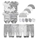 Kiddiezoom Unisex Baby Layette Essentials Giftset Clothing Set 19-Piece