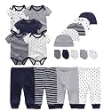 Kiddiezoom Unisex Baby Layette Essentials Giftset Clothing Set 19-Piece For Newborn Baby