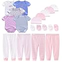 Kiddiezoom Unisex Baby Layette Essentials Giftset Clothing Set 19-Piece For Newborn Baby