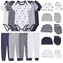 Kiddiezoom Unisex Baby Layette Essentials Giftset Clothing Set 19-Piece