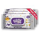 Baby Wipes with Lid, Gentle Soft, 99% Purified Water, Aloe Vera &amp; Vitamin E, Alcohol Free, SLS &amp; Paraben Free, pH Balanced, Newborn Sensitive Skin, Pack of 3 (216 Count)