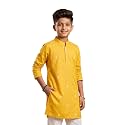 KiddoPanti Boys 100% Cotton Ethnic Motif Printed Short Length Kurta