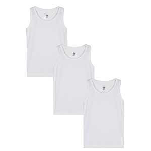 kiddopanti boys 100 cotton rib vest pack of 3
