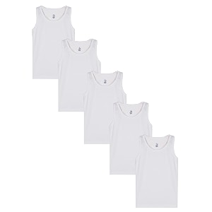 kiddopanti boys 100 cotton rib vest pack of 3