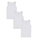 KiddoPanti Boys 100% Cotton Rib Vest Pack of 3